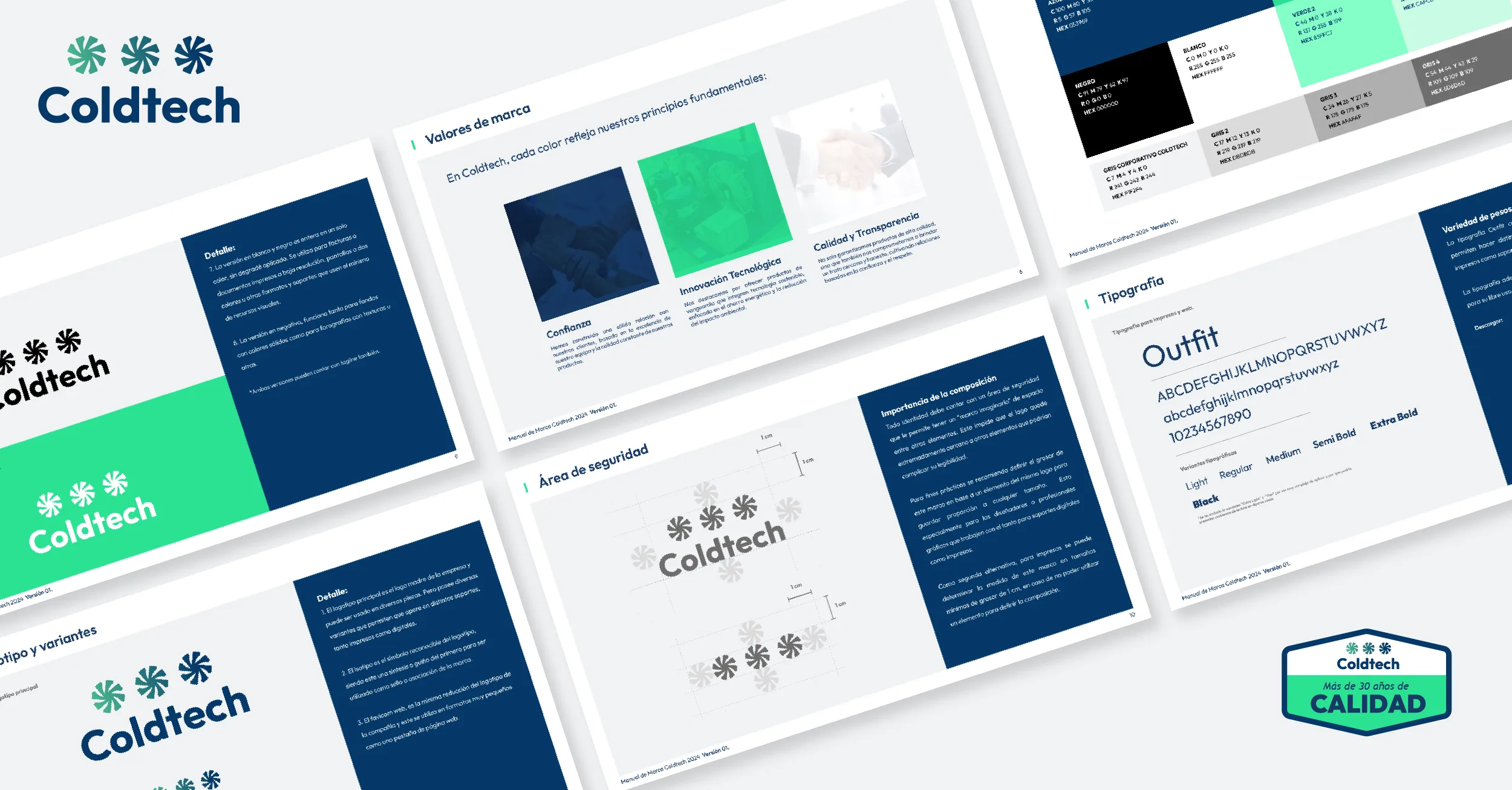 Sistema de identidad y manual de marca Coldtech